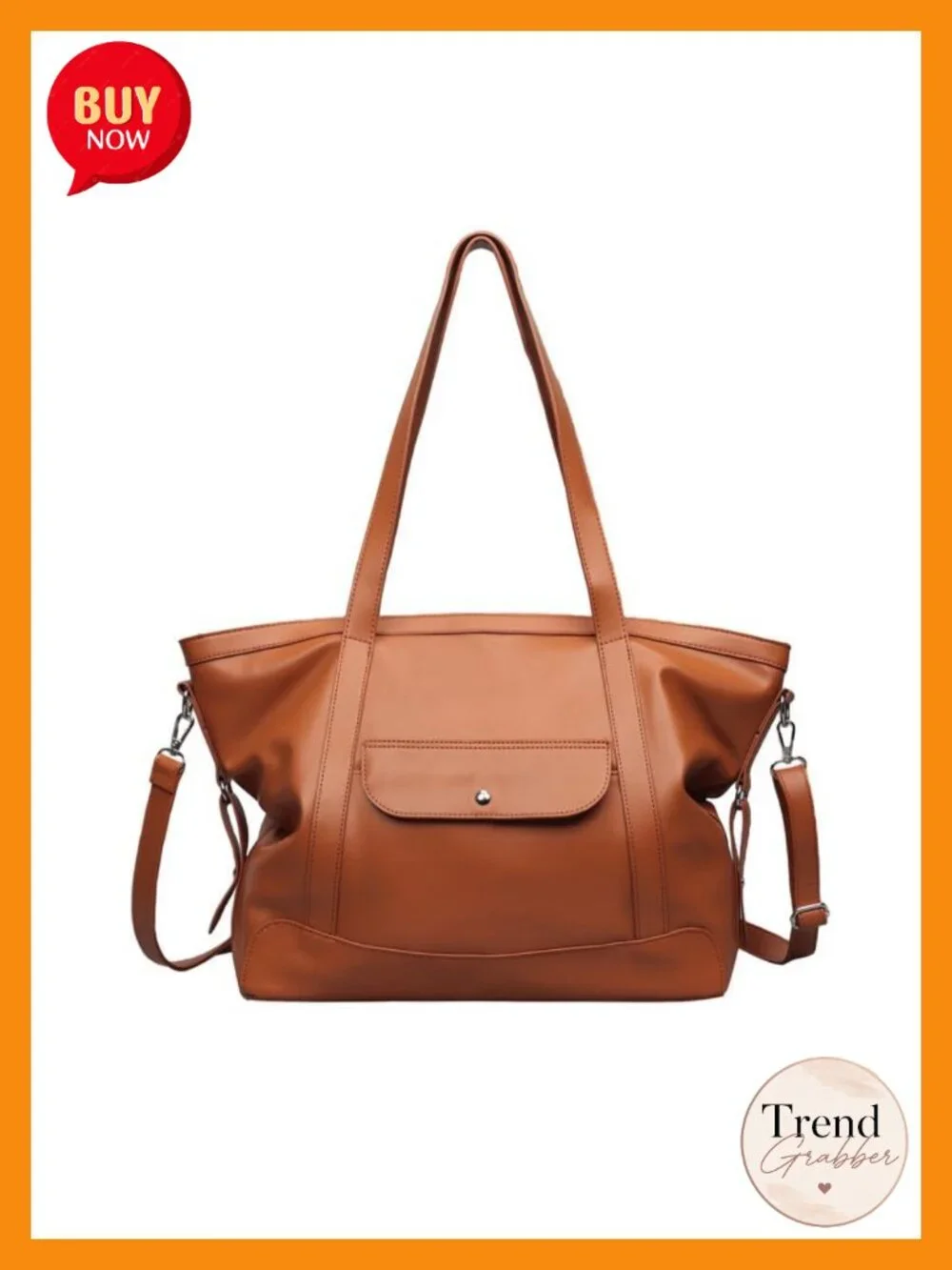 Vegan Leather Hobo Bag Soft Foldable Shoulder Handbag Slouchy Tote Purse